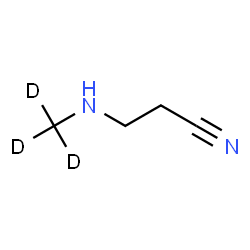 ChemSpider 2D Image | 3-[(~2~H_3_)Methylamino]propanenitrile | C4H5D3N2