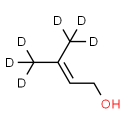 ChemSpider 2D Image | 3-(~2~H_3_)Methyl(4,4,4-~2~H_3_)-2-buten-1-ol | C5H4D6O