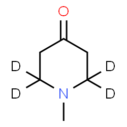 ChemSpider 2D Image | 1-Methyl-4-(2,2,6,6-~2~H_4_)piperidinone | C6H7D4NO
