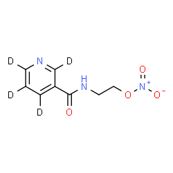 ChemSpider 2D Image | 2-{[(~2~H_4_)-3-Pyridinylcarbonyl]amino}ethyl nitrate | C8H5D4N3O4