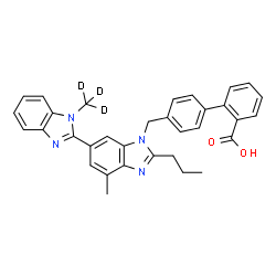 ChemSpider 2D Image | TELMISARTAN-D3 | C33H27D3N4O2
