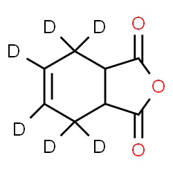 ChemSpider 2D Image | (4,4,5,6,7,7-~2~H_6_)-3a,4,7,7a-Tetrahydro-2-benzofuran-1,3-dione | C8H2D6O3