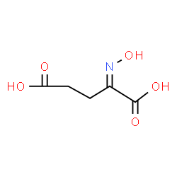 ChemSpider 2D Image | (2Z)-2-(Hydroxyimino)pentanedioic acid | C5H7NO5