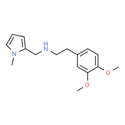 ChemSpider 2D Image | 2-(3,4-Dimethoxyphenyl)-N-[(1-methyl-1H-pyrrol-2-yl)methyl]ethanamine | C16H22N2O2
