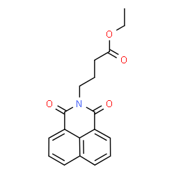 ChemSpider 2D Image | Ethyl 4-(1,3-dioxo-1H-benzo[de]isoquinolin-2(3H)-yl)butanoate | C18H17NO4