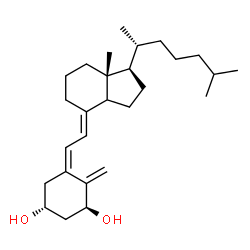 ChemSpider 2D Image | (1S,3R,5Z,7E,14xi)-9,10-Secocholesta-5,7,10-triene-1,3-diol | C27H44O2