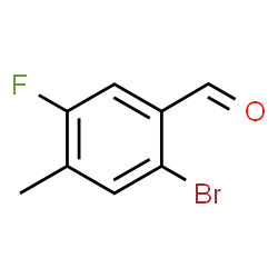 ChemSpider 2D Image | 2-Bromo-5-fluoro-4-methylbenzaldehyde | C8H6BrFO