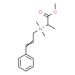ChemSpider 2D Image | N-(1-Methoxy-1-oxo-2-propanyl)-N,N-dimethyl-3-phenyl-2-propen-1-aminium | C15H22NO2
