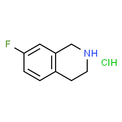 ChemSpider 2D Image | 7-Fluoro-1,2,3,4-tetrahydroisoquinolinehydrochloride | C9H11ClFN
