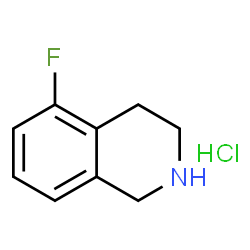 ChemSpider 2D Image | 5-Fluoro-1,2,3,4-tetrahydroisoquinoline hydrochloride | C9H11ClFN