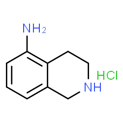 ChemSpider 2D Image | 1,2,3,4-TETRAHYDROISOQUINOLIN-5-AMINE HYDROCHLORIDE | C9H13ClN2