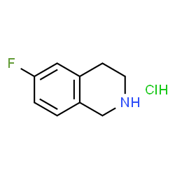 ChemSpider 2D Image | 6-Fluoro-1,2,3,4-tetrahydroisoquinolinehydrochloride | C9H11ClFN