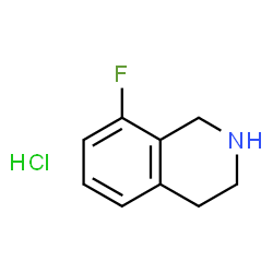 ChemSpider 2D Image | 8-Fluoro-1,2,3,4-tetrahydro-isoquinoline hydrochloride | C9H11ClFN