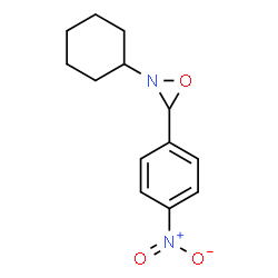 ChemSpider 2D Image | 2-Cyclohexyl-3-(4-nitrophenyl)oxaziridine | C13H16N2O3
