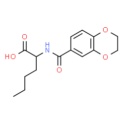 ChemSpider 2D Image | N-(2,3-Dihydro-1,4-benzodioxin-6-ylcarbonyl)norleucine | C15H19NO5