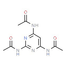 ChemSpider 2D Image | N-(2,6-diacetamidopyrimidin-4-yl)acetamide | C10H13N5O3