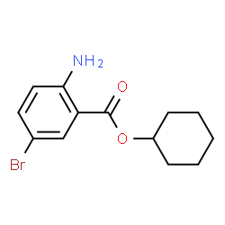 ChemSpider 2D Image | Cyclohexyl 2-amino-5-bromobenzoate | C13H16BrNO2