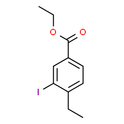 ChemSpider 2D Image | Ethyl 4-ethyl-3-iodobenzoate | C11H13IO2