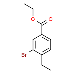 ChemSpider 2D Image | Ethyl 3-bromo-4-ethylbenzoate | C11H13BrO2