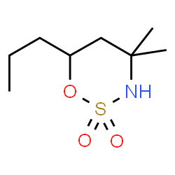 ChemSpider 2D Image | 4,4-Dimethyl-6-propyl-1,2,3-oxathiazinane 2,2-dioxide | C8H17NO3S