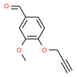 ChemSpider 2D Image | 3-methoxy-4-prop-2-ynyloxybenzaldehyde | C11H10O3