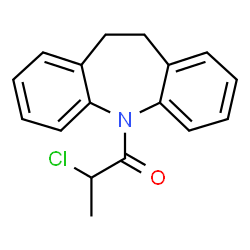 ChemSpider 2D Image | 2-Chloro-1-(10,11-dihydro-dibenzo[b,f]azepin-5-yl)-propan-1-one | C17H16ClNO