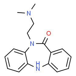 ChemSpider 2D Image | 10-[2-(Dimethylamino)ethyl]-5,10-dihydro-11H-dibenzo[b,e][1,4]diazepin-11-one | C17H19N3O