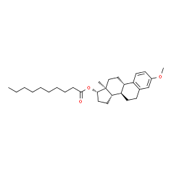 ChemSpider 2D Image | (17beta)-3-Methoxyestra-1,3,5(10)-trien-17-yl decanoate | C29H44O3