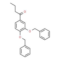 ChemSpider 2D Image | 1-[3,4-Bis(benzyloxy)phenyl]-1-butanone | C24H24O3