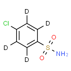 ChemSpider 2D Image | 4-Chloro(~2~H_4_)benzenesulfonamide | C6H2D4ClNO2S