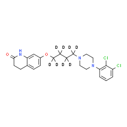 ChemSpider 2D Image | Aripiprazole-d8 (butyl-d8) | C23H19D8Cl2N3O2