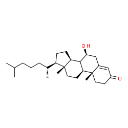 ChemSpider 2D Image | (7beta,8xi)-7-Hydroxycholest-4-en-3-one | C27H44O2