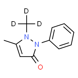ChemSpider 2D Image | Antipyrine-d3(N-methyl-d3) | C11H9D3N2O