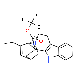 ChemSpider 2D Image | (~2~H_3_)Methyl (5beta,18beta)-3,4-didehydroibogamine-18-carboxylate | C21H21D3N2O2