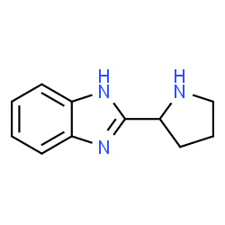ChemSpider 2D Image | 2-(2-Pyrrolidinyl)-1H-benzimidazole | C11H13N3