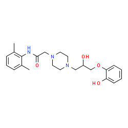 ChemSpider 2D Image | O-DESMETHYL RANOLAZINE | C23H31N3O4