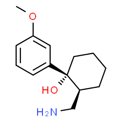 ChemSpider 2D Image | (1R,2S)-2-(Aminomethyl)-1-(3-methoxyphenyl)cyclohexanol | C14H21NO2
