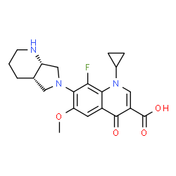 ChemSpider 2D Image | 8-Fluoro-6-methoxymoxifloxacin | C21H24FN3O4