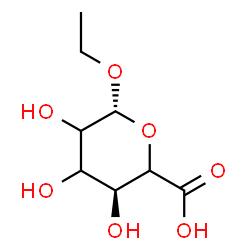 ChemSpider 2D Image | Ethyl beta-D-glycero-hexopyranosiduronic acid | C8H14O7