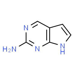 ChemSpider 2D Image | 1H-Pyrrolo[2,3-d]pyrimidin-2-amine | C6H6N4