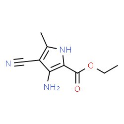 ChemSpider 2D Image | Ethyl 3-amino-4-cyano-5-methyl-1H-pyrrole-2-carboxylate | C9H11N3O2