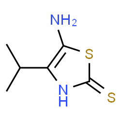 ChemSpider 2D Image | 5-Amino-4-isopropyl-1,3-thiazole-2(3H)-thione | C6H10N2S2