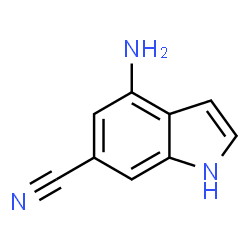 ChemSpider 2D Image | 4-Amino-1H-indole-6-carbonitrile | C9H7N3
