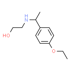 ChemSpider 2D Image | 2-{[1-(4-Ethoxyphenyl)ethyl]amino}ethanol | C12H19NO2