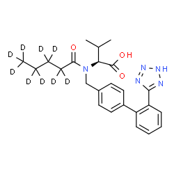 ChemSpider 2D Image | VALSARTAN-D9 | C24H20D9N5O3