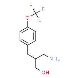 ChemSpider 2D Image | 3-Amino-2-[4-(trifluoromethoxy)benzyl]-1-propanol | C11H14F3NO2