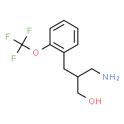 ChemSpider 2D Image | 3-Amino-2-[2-(trifluoromethoxy)benzyl]-1-propanol | C11H14F3NO2