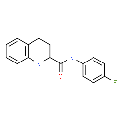 ChemSpider 2D Image | N-(4-Fluorophenyl)-1,2,3,4-tetrahydro-2-quinolinecarboxamide | C16H15FN2O