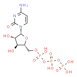 ChemSpider 2D Image | Arabinofuranosylcytosine triphosphate | C9H16N3O14P3