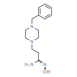 ChemSpider 2D Image | 3-(4-Benzyl-1-piperazinyl)-N-hydroxypropanimidamide | C14H22N4O
